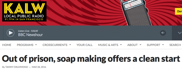 Roots in the News: “Out of prison, soap making offers a clean start”