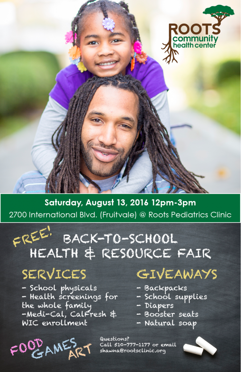 You’re Invited! Back-to-School Health & Resource Fair 8/13/16