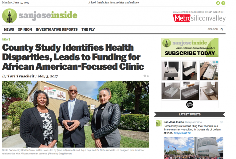 Roots In The News: County Study Identifies Health Disparities, Leads to Funding for African American-Focused Clinic