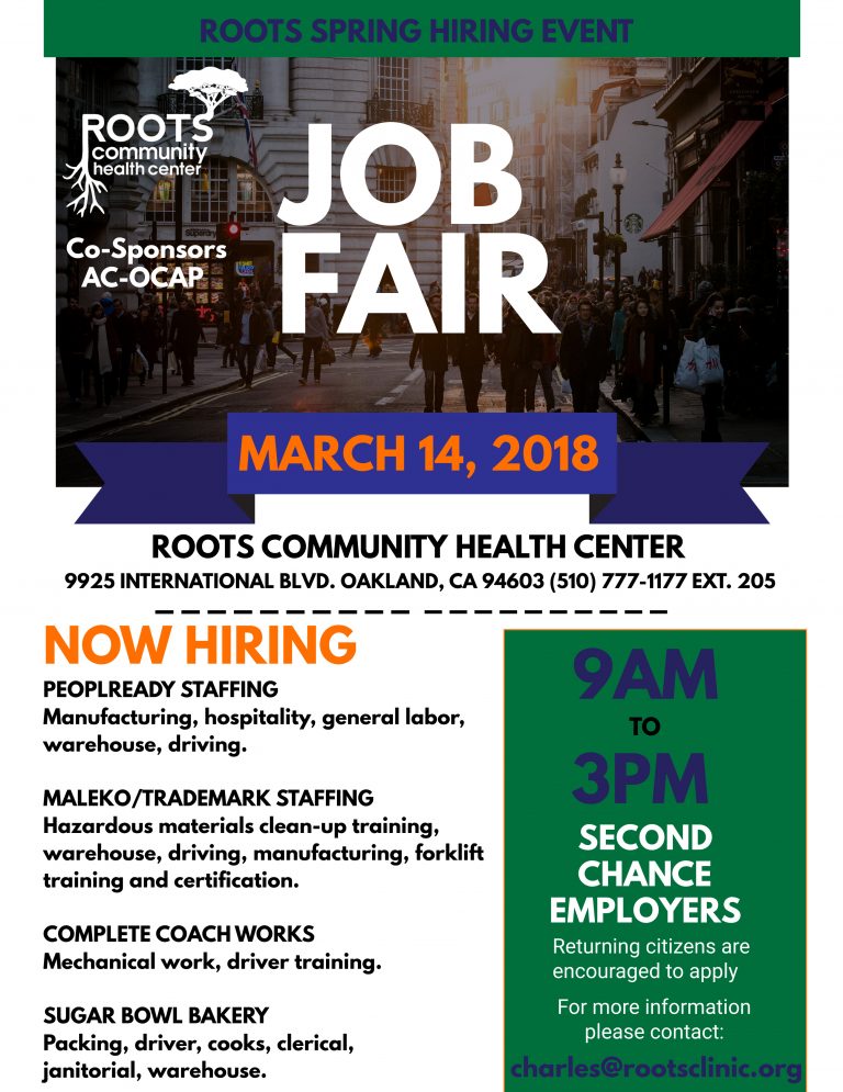 Roots Spring Job Fair 2018