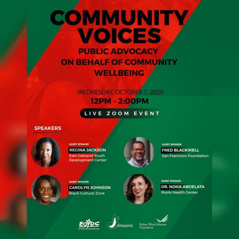 COMMUNITY VOICES – Public Advocacy On Behalf Of Community Well Being