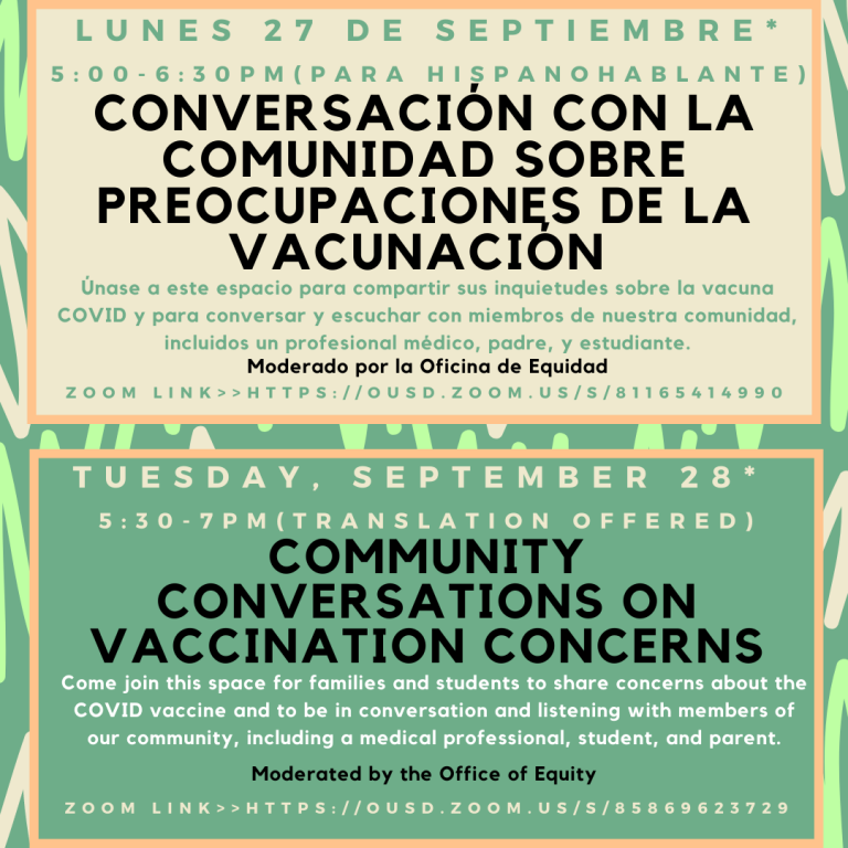 Community Conversations on Vaccinations Concerns