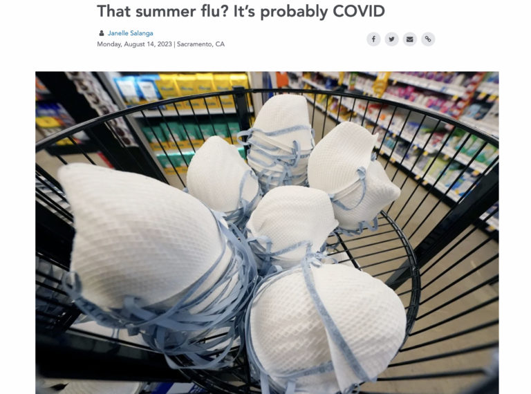 The Summer Flu?  It’s probably COVID