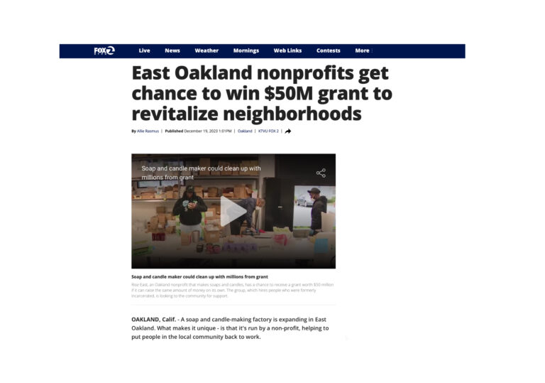 East Oakland nonprofits get chance to win $50M grant to revitalize neighborhoods